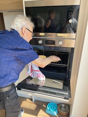 Dad teaching us to cook popadums on 03.06.2023