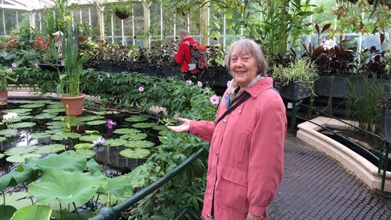 Marie in Monet's garden at Giverny