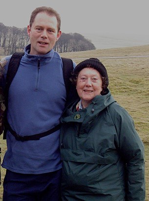 Mum & Rob near Malham