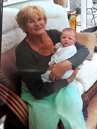 Nana with great grandchild Ollie 