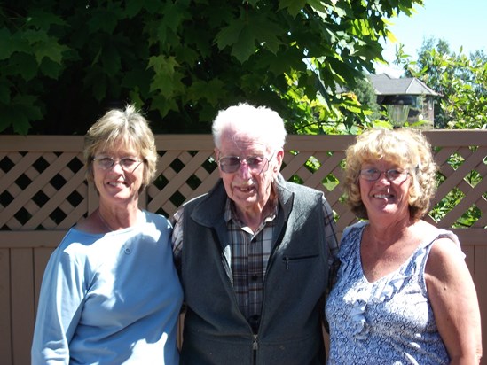 Nin, Dad and Kath at 96th Birthday party June 2011