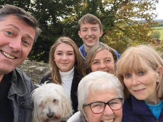 Tonbridge Castle 2016. Mark, Jan, Elliott, Freya & Shirley. Wonderful day with a wonderful lady 