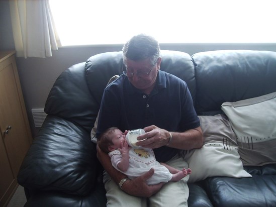 With his Granddaughter Lexi 