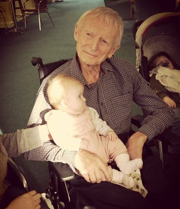 Grandad and his great granddaughter Isabelle