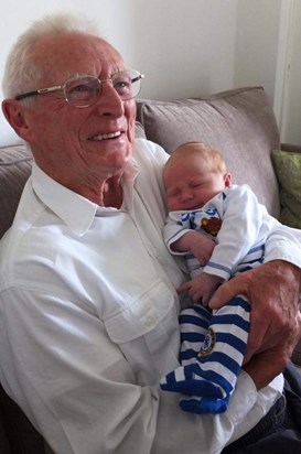 Grandad with his great grandson Jake