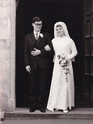 Pam and Bernie's Wedding Day 1966