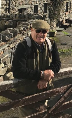 Dad taking a rest from walking the hills of the Lake District 