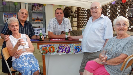 A photo at the Bar with Mo & Alan