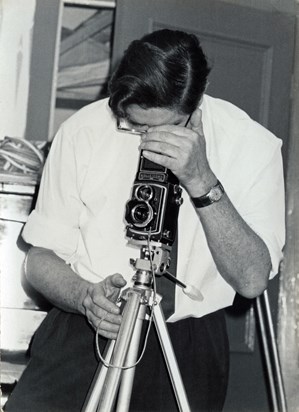Dad with Rollei