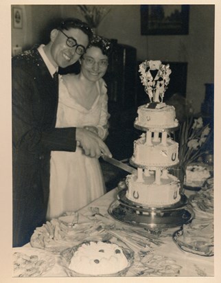 Valentines Day 1953 Mum and Dad's Wedding