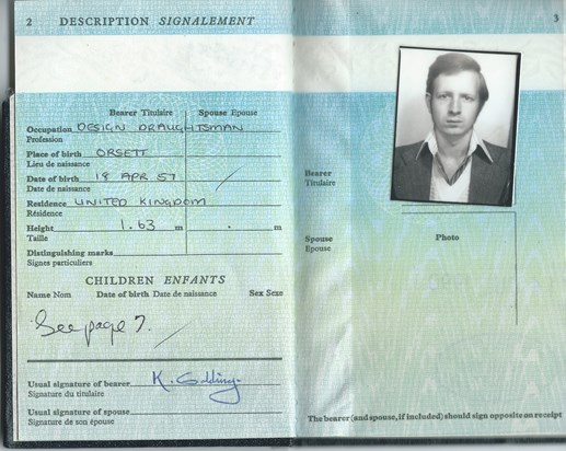 keith passport - 1980