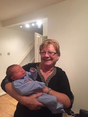 Jackie with grandson Max