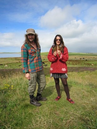 Diana and Julian at Ring of Brodgar, August 2010