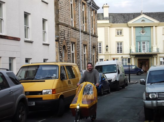 Cavendish St. again. When they met, Julian and Diana each had a yellow, ex-AA, Volkswagen van.