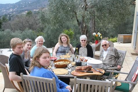 Family lunch in France 2009