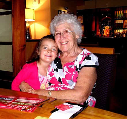 With Granddaughter Rayanna in Marlow, September 2012