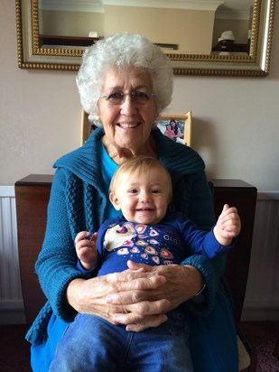 With Granddaughter Tegan in October 2014