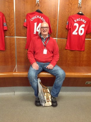 One of Dave’s Birthday treats a visit to Manchester United football tours we had a lovely day.