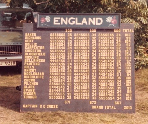 England National Team, Bisley 1979. 