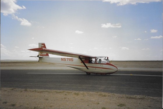 Gliding in Albuquerque, New Mexico, 1992. 