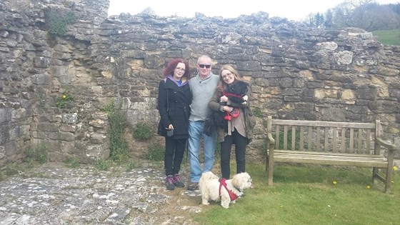 Dad, Shelley, Hayley, Charlie and Tilly on a day trip