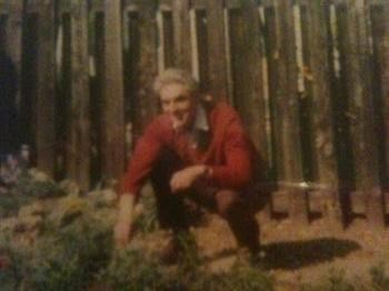 Grandad in the garden doing what he loved the most xxxx