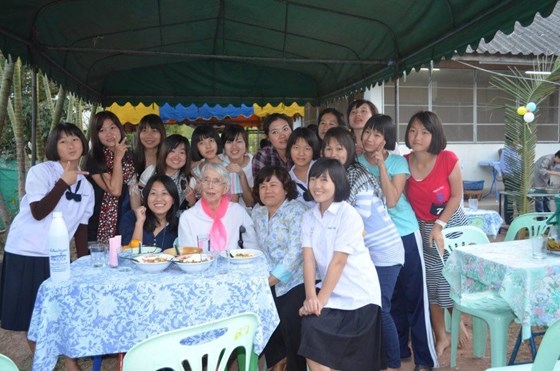 June 2012 - Dorothy with Dorm girls