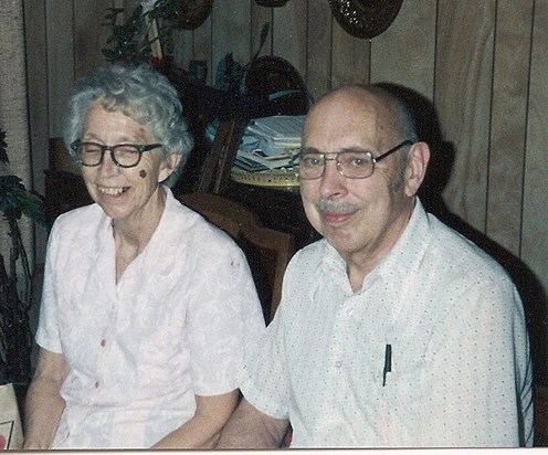 Dorothy and her brother Chuck - late 80s or early 90s?