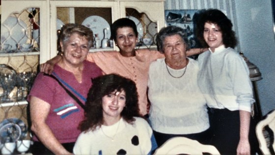 Patty with 4 generations of Cepaitis women