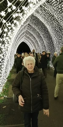 Judy at Christmas at Kew