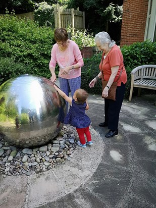 The silver ball water fountain!