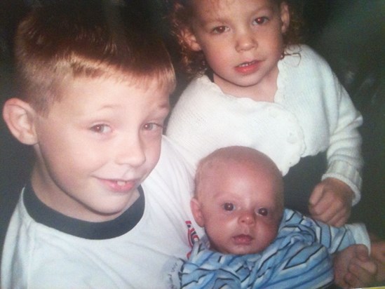 ryan and terri with there baby brother bailey goodman