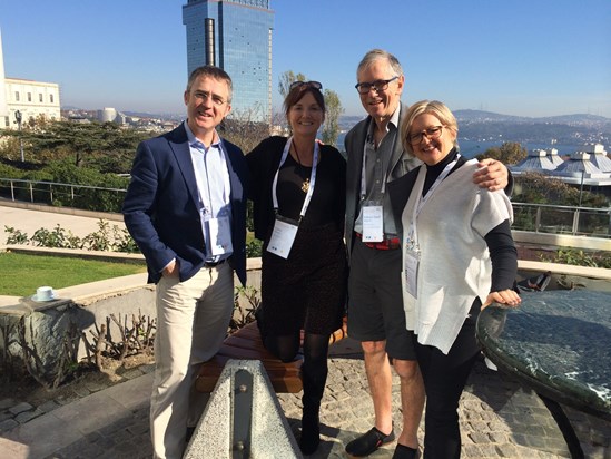 Special times at EMCC Istanbul November 2015 (with Vincent Traynor, Kathy Denton and me)