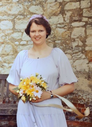 Sally my Maid of honour in 1979. She has been my friend for life and I will always miss her.