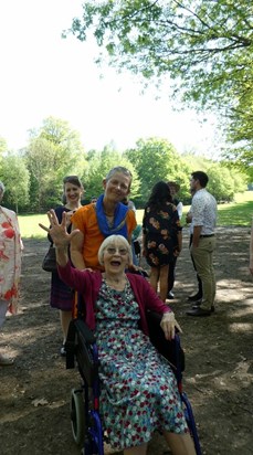 Mum at Jess & Jonathan’s wedding, May 2018