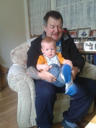 Dad with his grandson Kyle. x
