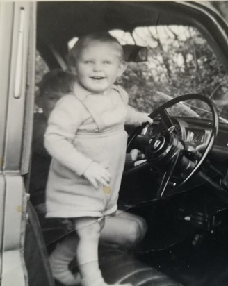 Dad In grandads car