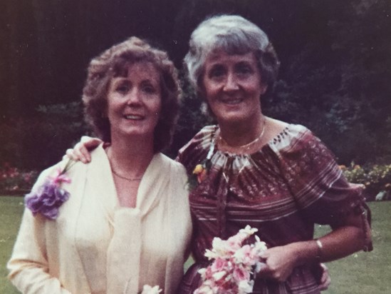 Mum and Pat at their niece, Tina’s wedding