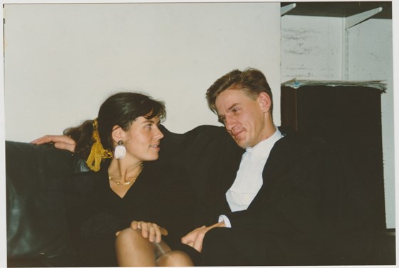 Called to the bar (again) 1990. At our friend Rashid's, also sadly missed 