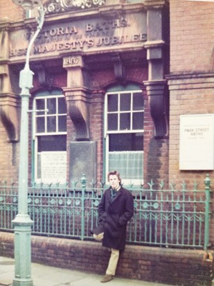 Young Bob in Victorian building shot