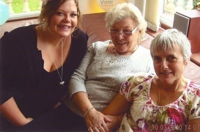 Myself, Auntie Pam and Sarah at the cupcake party