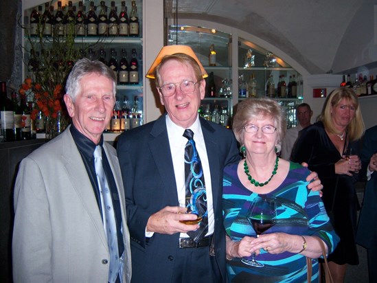 Frank, Don and Eunice at Don’s 70th