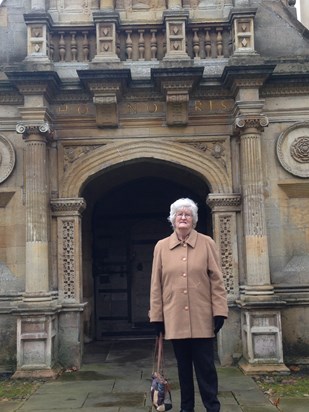 Eunice at Gonville and Caius College, Cambridge.