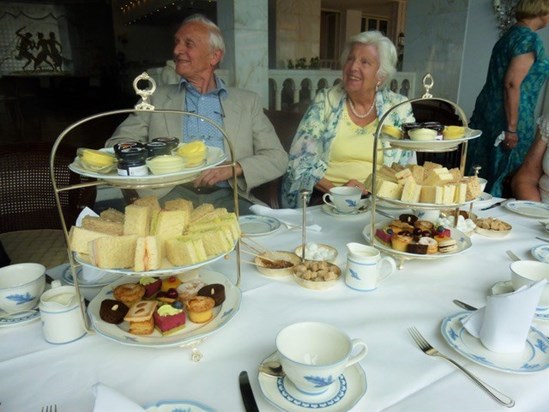 Graham & Mary - Afternoon Tea at Reids Palace, Madeira, 4th July, 2015