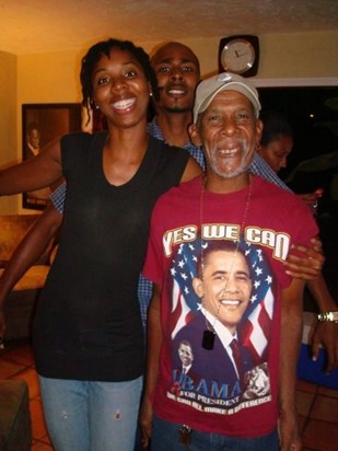 "Ossie celebrating Obama win Election 08"