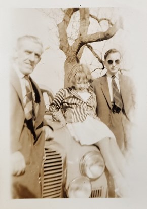 Peter, his father, & Helen Giblin.