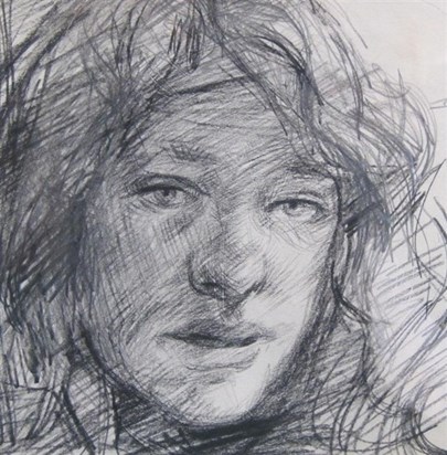 Drawing of my mother Mouse by Robert Lenkiewicz 