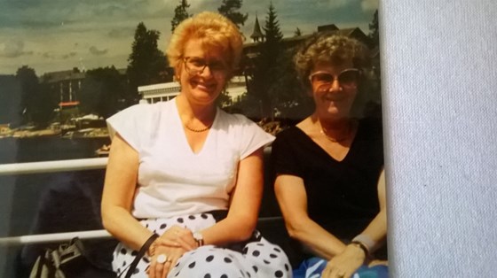 On holiday with Doris, they remained lifelong friends