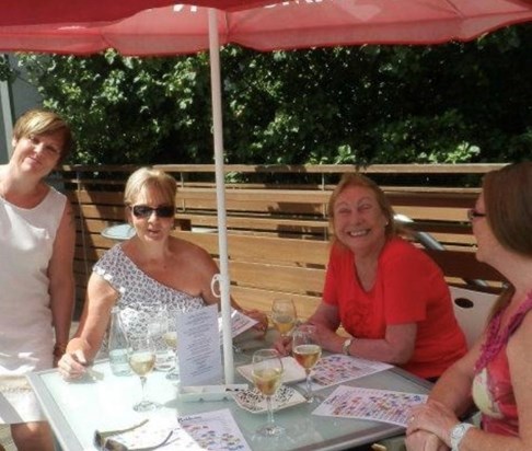 The 3 Sisters together , Lynne, Andy and Joanna and my sister Rebecca