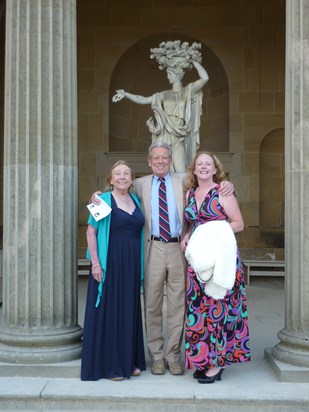  Lynne and Sarah with Dave at Chatsworth 2012                     001